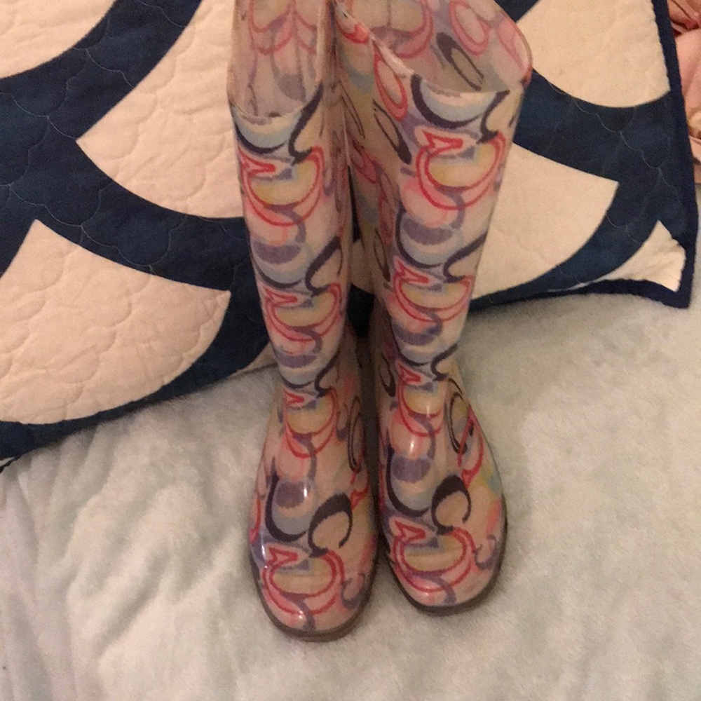 Coach rain boots